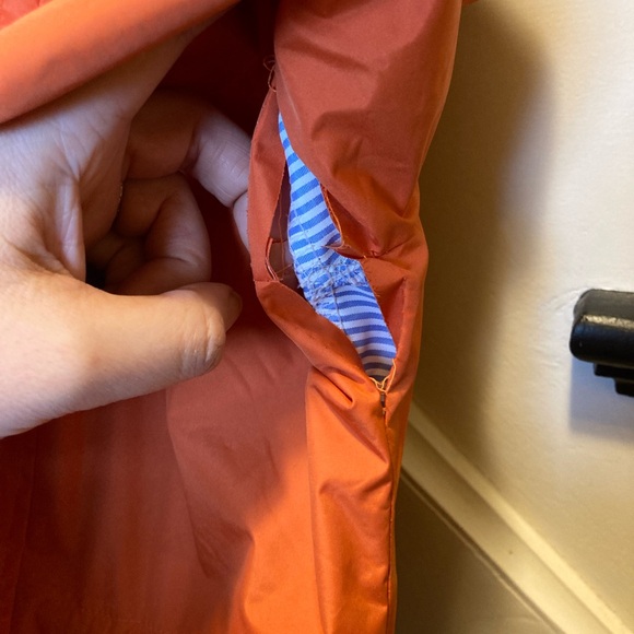 Bright Orange Hooded Rain Jacket - Picture 6 of 6